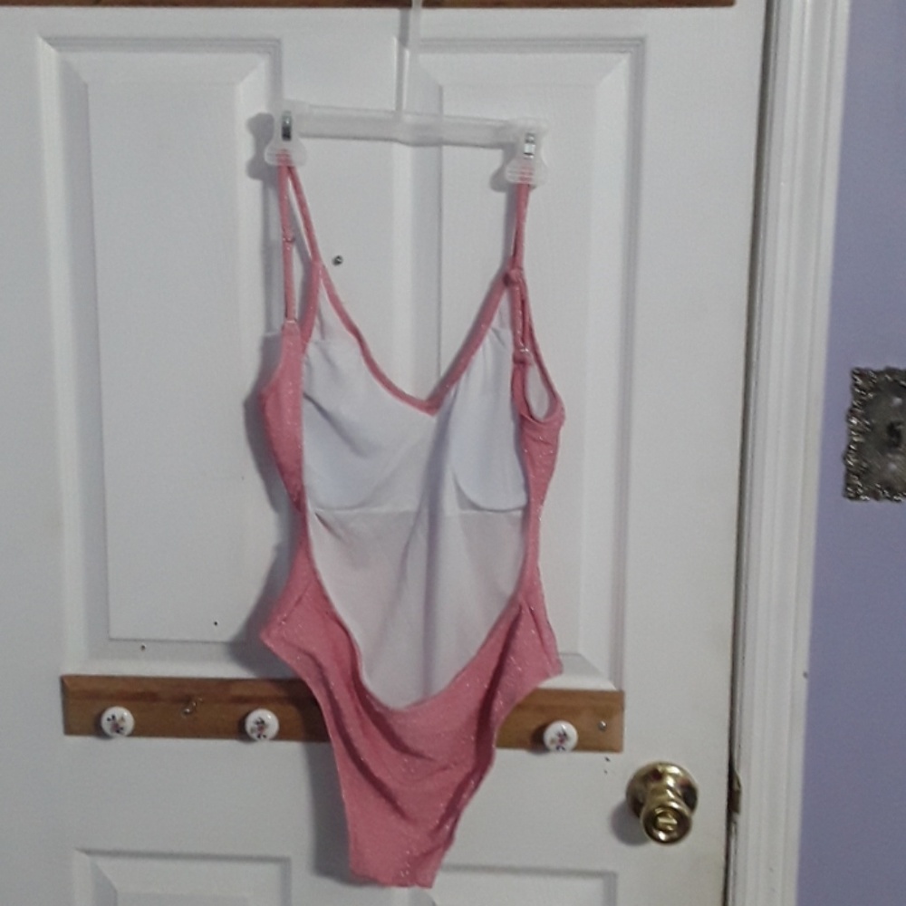UNUSED Pink one piece swimsuit